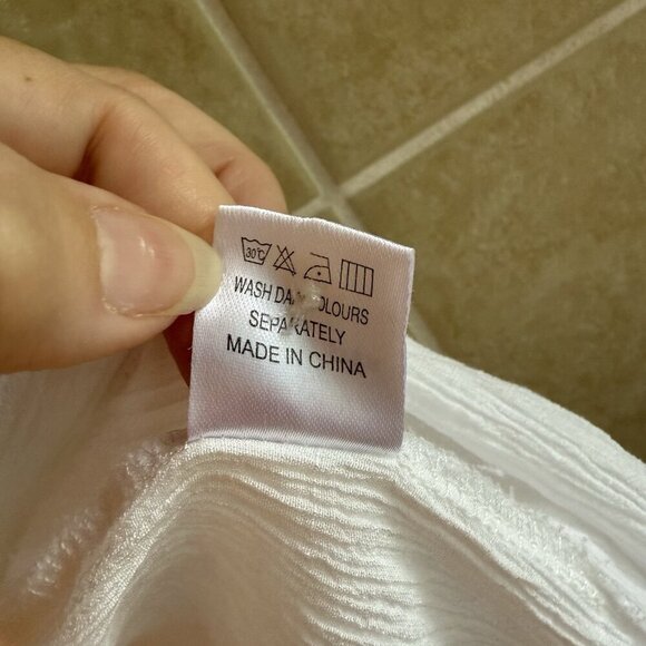 Diosun Women’s White Ivory Long Sleeve Button-Down Shirt Casual 2X - Picture 4 of 9